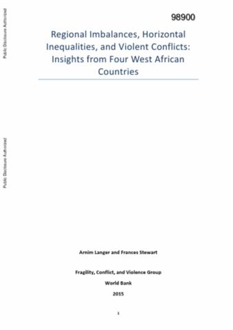 Regional Imbalances, Horizontal Inequalities, and Violent