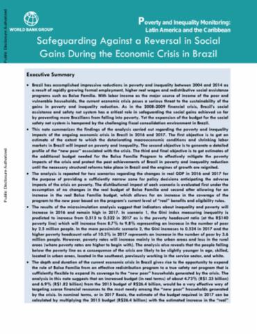 Inequality and Economic Development in Brazil by World Bank Group  Publications - Issuu