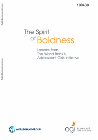 The Spirit of Boldness: Lessons from the World Bank's Adolescent Girls  Initiative