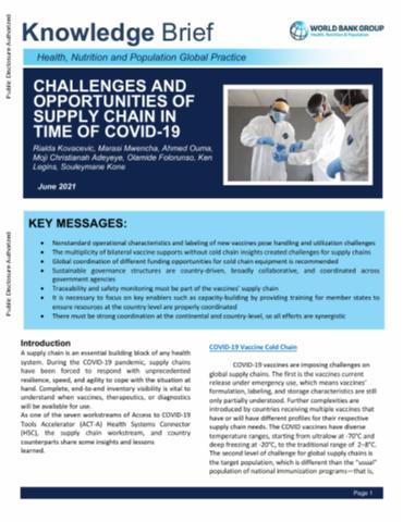 PDF) The challenge and opportunity of LV under the pandemic and